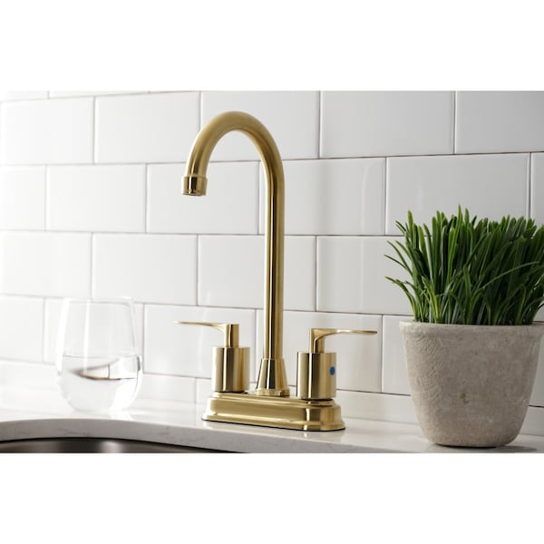 KB8497SVL Centerset Bar Faucet, Brushed Brass